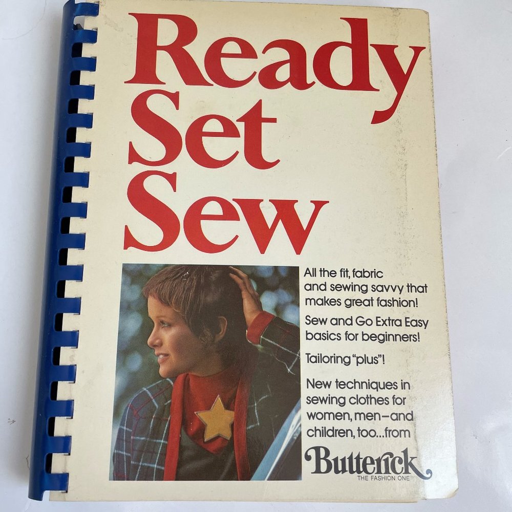 Vintage 1971 Butterick  Ready Set Sew Illustrated Technique Tips Reference Book